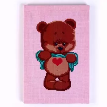 Вышивка крестиком на канве, серия CROSS STITCH, на подрамнике «Мишка»