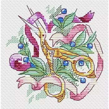 Вышивка «Рукодельные штучки» «Ножницы-цапельки»