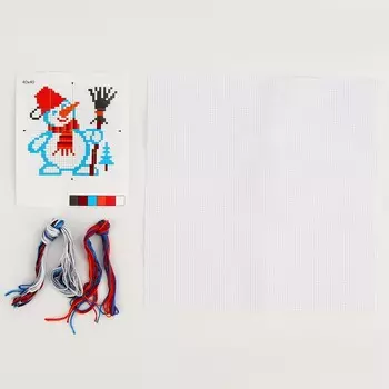 Вышивка «Снеговик» набор малый