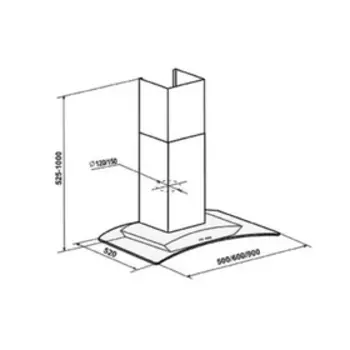Вытяжка Elikor "Аметист" S4 60П-700-Э4Г, чёрный/стекло тонированное