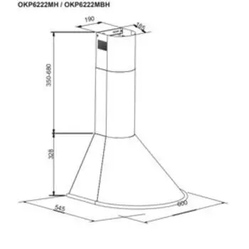 Вытяжка Hansa OKP6222MH, нержавеющая сталь
