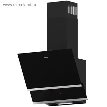 Вытяжка Körting KHC 65070 GN, наклонная, 650 м3/ч, 3 скорости, 60 см, чёрная