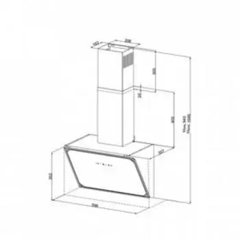 Вытяжка Körting KHC 69059 RGB, наклонная, 950 м3/ч, 5 скоростей, 60 см, бежевая