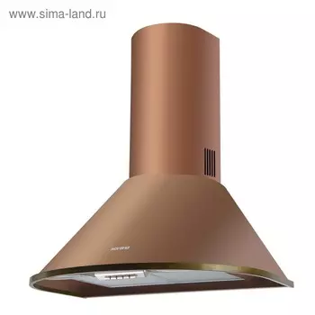 Вытяжка Körting KHC 6930 RC, каминная, 950 м3/ч, 3 скорости, 60 см, медь
