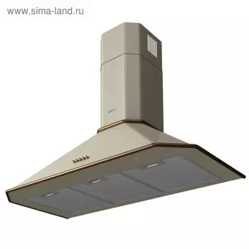 Вытяжка Körting KHC 9839 RB, купольная, 850 м3/ч, 90 см, бежево-бронзовая