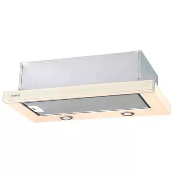 Вытяжка Körting KHP 6617 GB, встраиваемая, 650 м3/ч, 3 скорости, 60 см, бежевая
