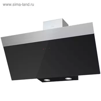 Вытяжка KRONA KRISTEN 900 BLACK/INOX S, наклонная, 1000 м3/ч, 3 скорости, 90 см