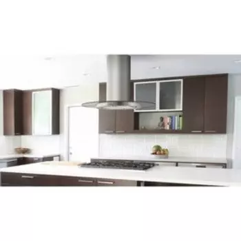 Вытяжка Maunfeld Berta, островная, 1050 м3/ч, 3 скорости, 90 см, серебристая/стекло