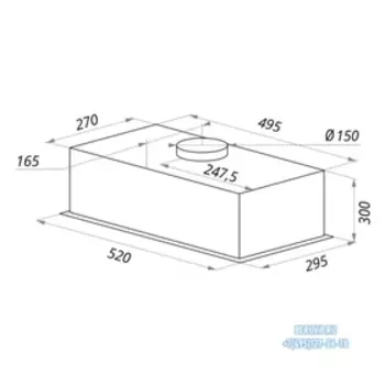 Вытяжка Maunfeld Crosby Flat 52, встраиваемая, 3 скорости, 1050 м3/ч, серебристая