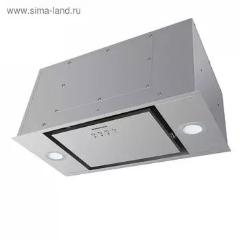 Вытяжка Maunfeld Crosby Flat 52, встраиваемая, 3 скорости, 1050 м3/ч, серебристая