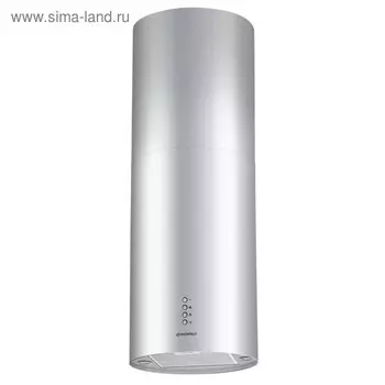 Вытяжка Maunfeld Lee Light (Isla) 35, островная, 1050 м3/ч, 3 скорости, 35 см, серебристая