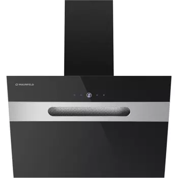 Вытяжка MAUNFELD Moon 60, наклонная, 1050 м3/ч, 3 скорости, 60 см, чёрно-серебристая