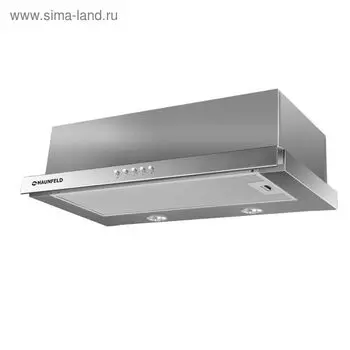 Вытяжка Maunfeld VSH 60, встраиваемая, 750 м3/ч, 3 скорости, 60 см, серебристая