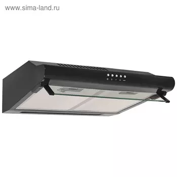 Вытяжка MBS CROCUS 160 BLACK, плоская, 400 м3/ч, 3 скорости, 60 см, чёрная