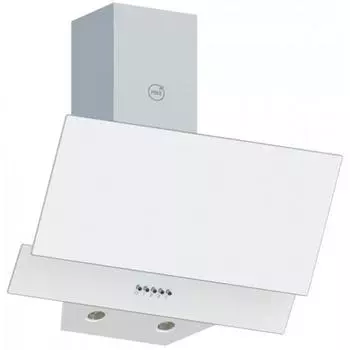 Вытяжка MBS MERYTA 160 GLASS WHITE, наклонная, 800 м3/ч, 3 скорости, 60 см, белая