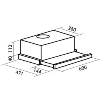 Вытяжка MBS PILEA 160 BROWN, встраиваемая, 650 м3/ч, 2 скорости, 60 см, коричневая