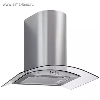 Вытяжка MBS TORENIA 160 GLASS, каминная, 1030 м3/ч, 3 скорости, 60 см, стекло/серебристая