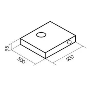 Вытяжка MBS VALLOTA 150 WHITE, плоская, 650 м3/ч, 3 скорости, 50 см, белая