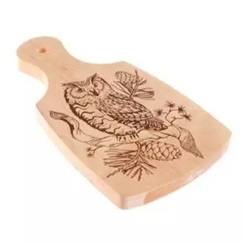 Разделочная доска для выжигания «Филин» 13 23 см