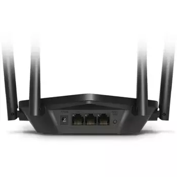 Wi-Fi роутер Mercusys MR60X, 1501 Мбит/с, 2 порта 1000 Мбит/с, чёрный