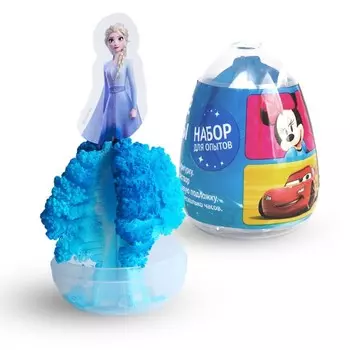 Яйцо-сюрприз "Вырасти кристалл", набор для опытов, Холодное сердце МИКС