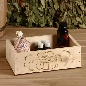 Ящик деревянный, 24.5×14×8 см