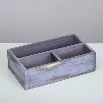 Ящик деревянный 34.5×20.5×10 см подарочный комодик, состаренный