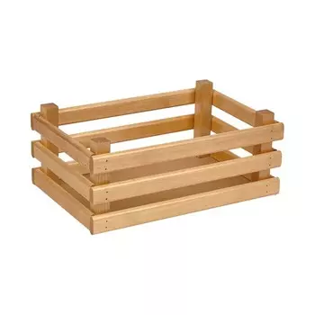 Ящик деревянный для хранения Polini Home Basket, цвет лакированный, 30х20х12 см