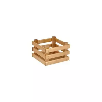 Ящик деревянный для хранения Polini Home Boxy, цвет лакированный, 18х18х12 см