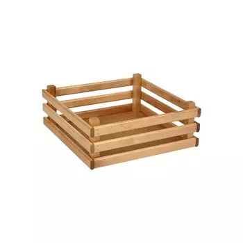 Ящик деревянный для хранения Polini Home Boxy, цвет лакированный, 32х32х12 см