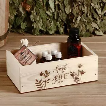 Ящик деревянный "Have a nice day", 24.5148 см