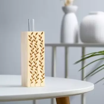 Ящик деревянный с колбой, с Гравировкой