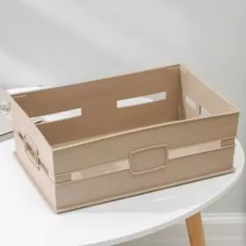 Ящик для хранения, 8,15 л, 34,7×22,5×12,5 см, цвет МИКС