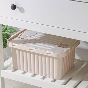 Ящик для хранения со створками «Сплит», 10 л, 25,53817,6 см, цвет молочный