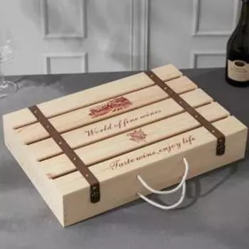 Ящик для хранения вина «Феррара», 51×35×10 см, на 6 бутылок