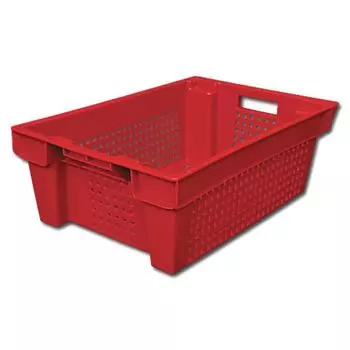 Ящик пластиковый, 102П, 60х40х20см, красный