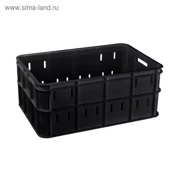 Ящик пластиковый, 202П, 60х40х26см, черный