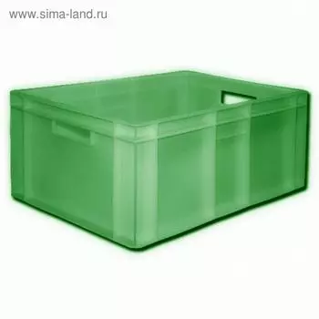Ящик пластиковый, 204П, 60х40х25см, зеленый