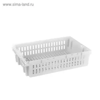 Ящик пластиковый, 403П, 60х40х15,2см, белый