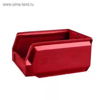 Ящик полимерный многооборотный, 22.412, 30х22,5х15см, красный