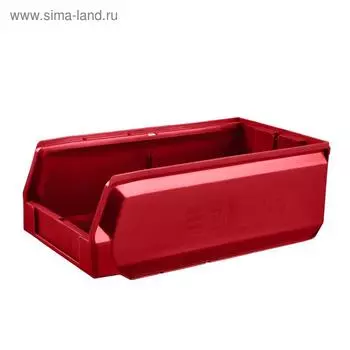 Ящик полимерный многооборотный, 22.414, 40х22,5х15см, красный