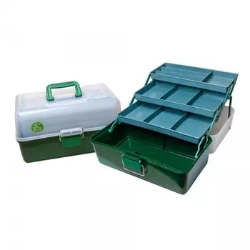 Ящик спиннингиста, 3 лотка, 360х230х200 мм