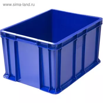Ящик универсальный, сплошной 400х300х230 синий