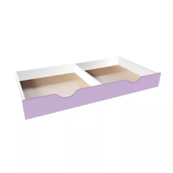 Ящик задвижной для детской кровати, 1588 × 716 × 194 мм, цвет белый / лиловый