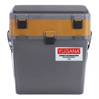 Ящик зимний YUGANA двухсекционный, цвет серый/золото