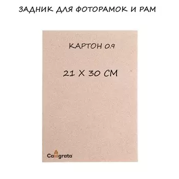 Задник для фоторамок и рам 21 х 30 см, кратон 0.9 мм, набор 5 штук
