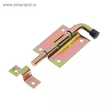 Задвижка дверная, 70 мм по основанию, оцинкованная