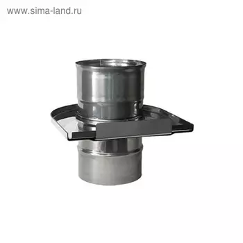 Задвижка Феррум (шибер выдвижной) нержавеющая 430/0.8 мм, d 115 мм