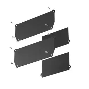 Заглушка декоративная черная 2 шт для профиля ALM-9940-SC