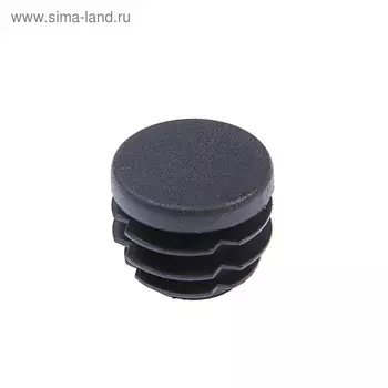 Заглушка для труб круглая, d=32, черная